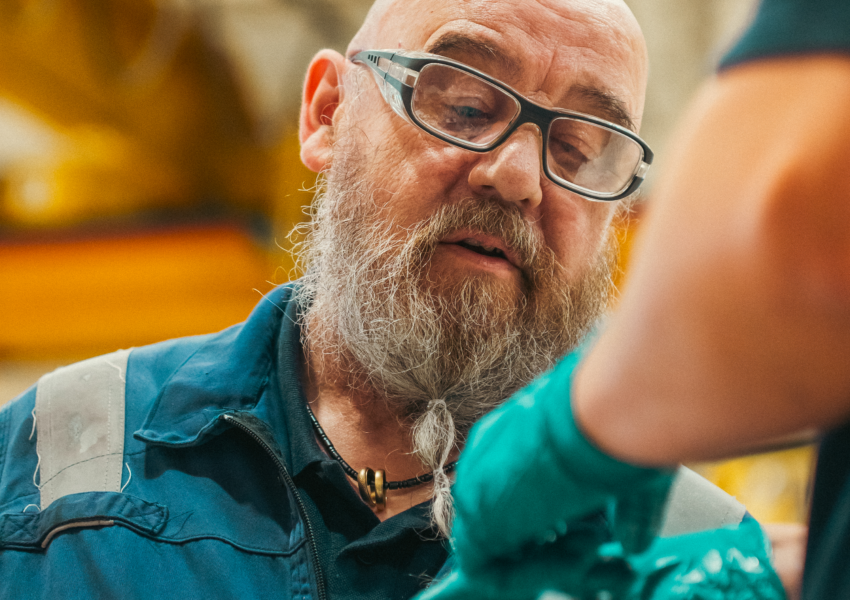 Employee working 4 portrait